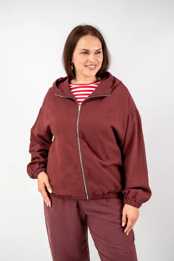 Бомбер лен 25016 фото 60