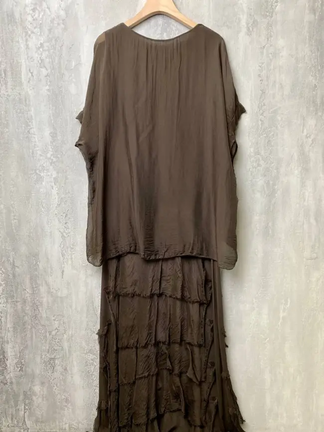 Платье шелк рваное 2388-06 фото 19