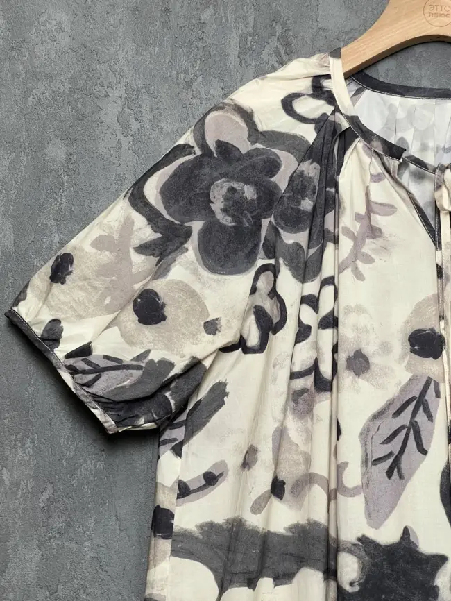 Платье с принтом 26180 размеры 50- 58 фото 8