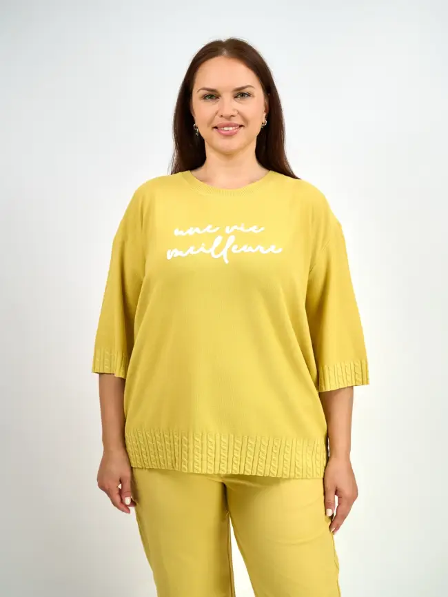 Джемпер облегченный ЭттоПлюс 25414-1 Размер 54-60 фото 19