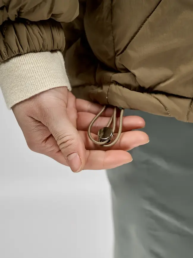 Стеганая куртка с капюшоном 8815 Размер 48-54 фото 39