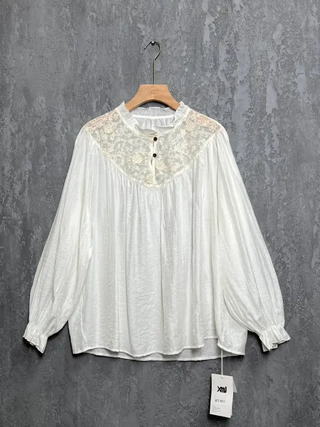 Блуза с гипюром 8013 размер 50- 58 фото 18