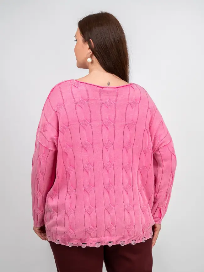 Джемпер Италия с круглым горлом 3388 Размер 50-58 фото 19