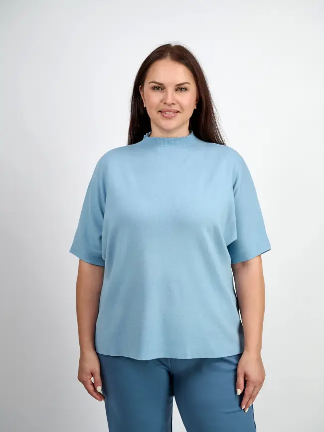 Джемпер короткий рукав ЭттоПлюс 707 Размер 50-58 фото 87