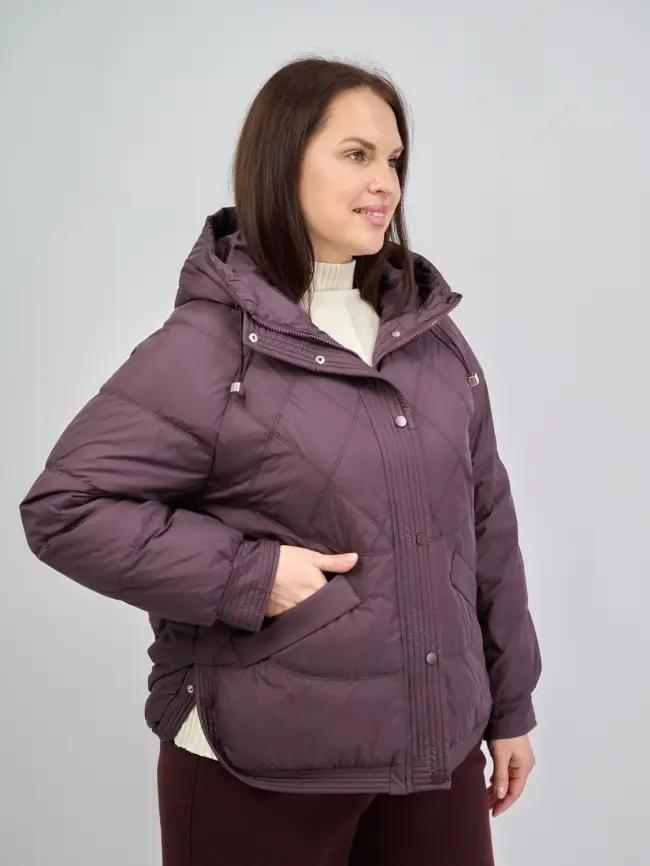 Пуховая куртка ЭттоПлюс 2553 Размер 48-54 фото 24