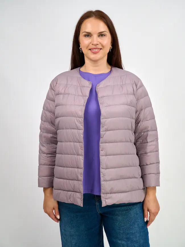 Легкая пуховая куртка 8802 Размер 46-56 фото 93