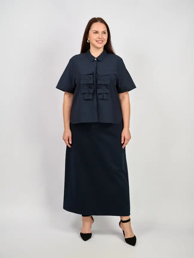 Блуза 52364 размеры 50- 58 фото 3