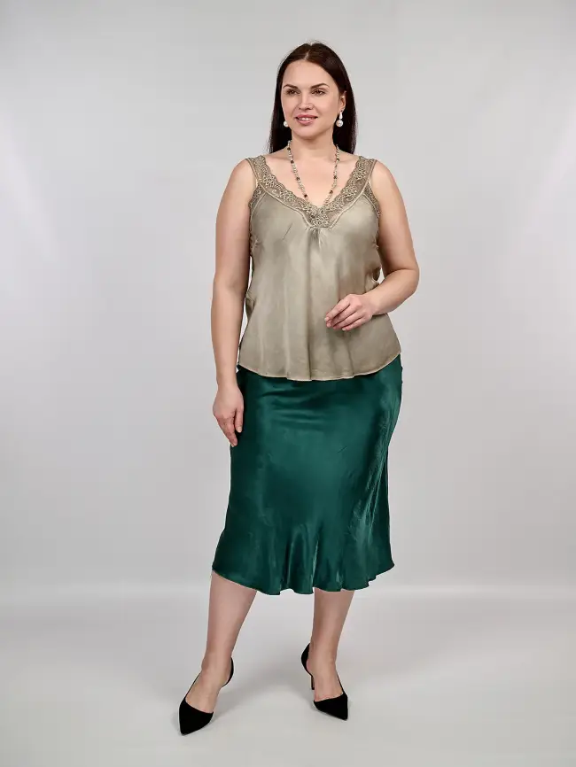 Юбка атлас 9298-1 Размер 48-56 фото 134