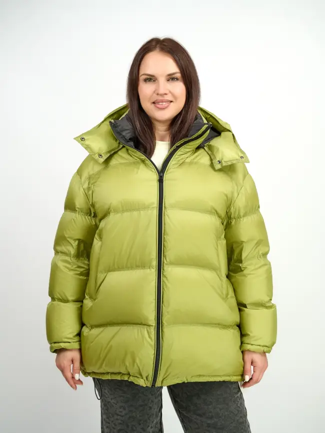 Пуховик зимний 9903 удлиненный Размер 50-60 фото 44