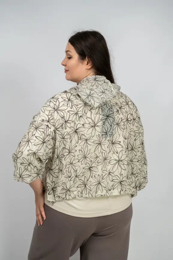 Ветровка-пыльник на молнии 9182 Размер 50-58 фото 16