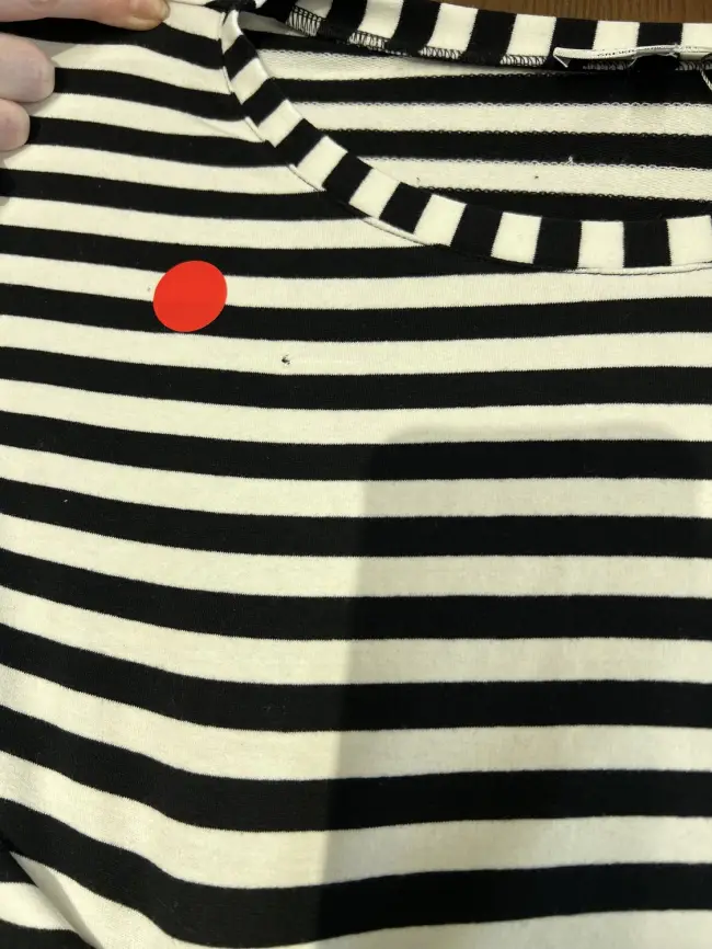 Лонгслив  33492 (черные полосы, 2(54-58)) Уценка фото 2