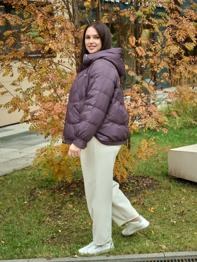 Пуховая куртка ЭттоПлюс 2553 Размер 48-54 фото 6