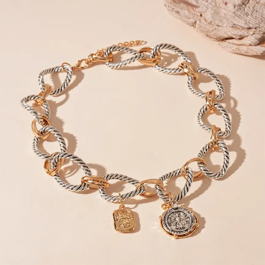 Колье Витое с монетками Б0050 фото 1