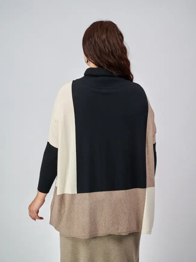 Джемпер три цвета ЭттоПлюс 937 Размер 50-58 фото 15