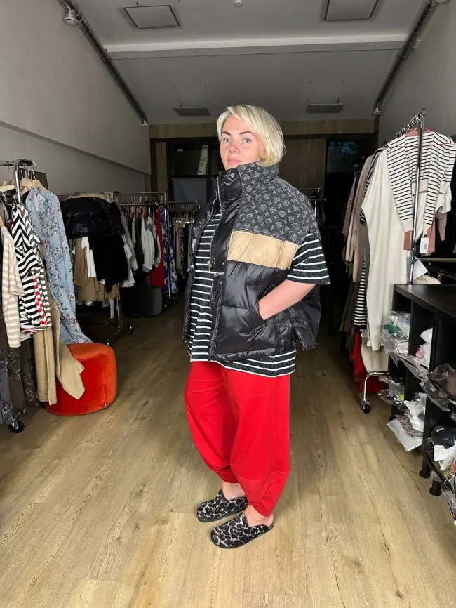 Жилет на двух молниях 1219 Размер 48-58 фото 42