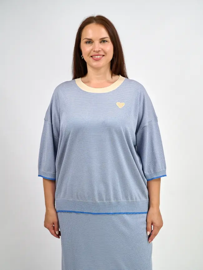 Джемпер облегченный ЭттоПлюс 25415-1 Размер 54-58 фото 1