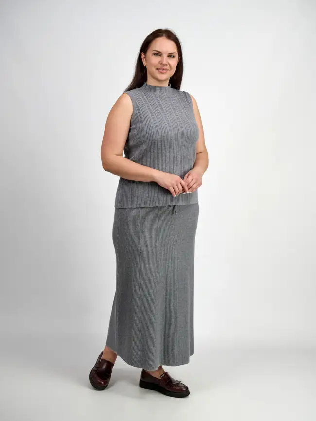 Юбка лапша ЭттоПлюс 493 Размер 50-56 фото 28