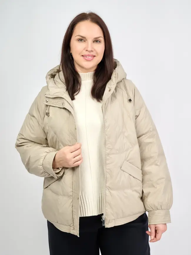 Пуховая куртка ЭттоПлюс 2553 Размер 48-54 фото 40