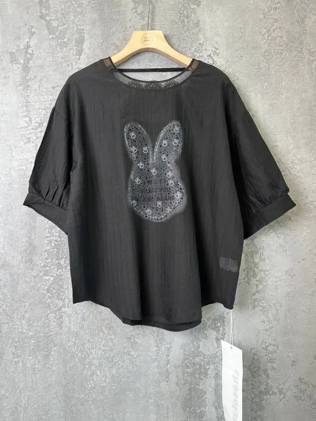 Футболка "Зайчик" 6928 Размер 50-56 фото 39