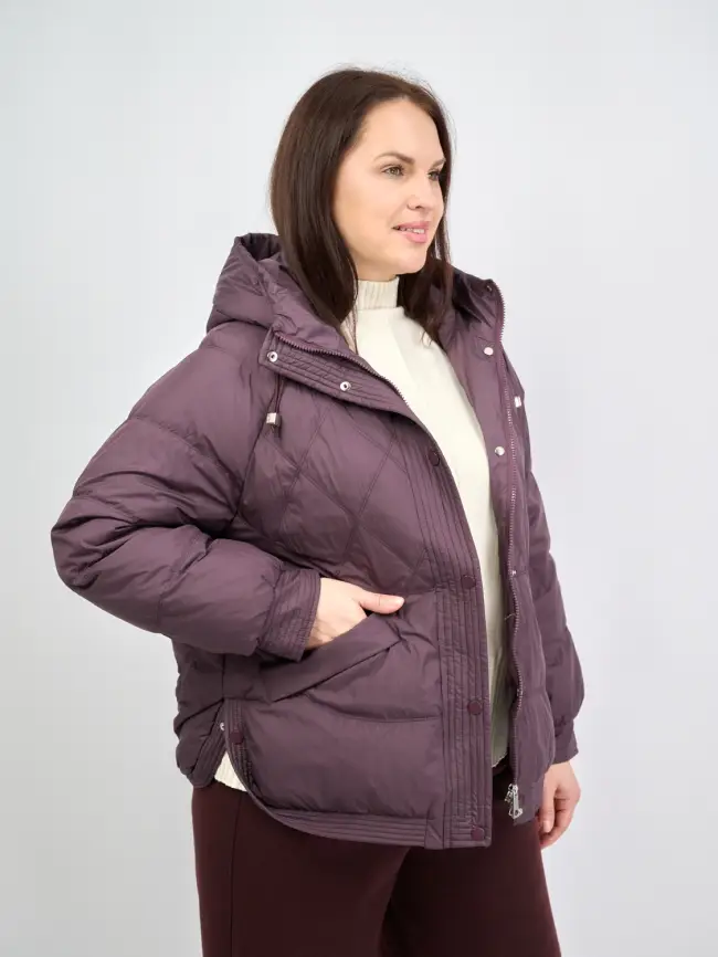 Пуховая куртка ЭттоПлюс 2553 Размер 48-54 фото 18