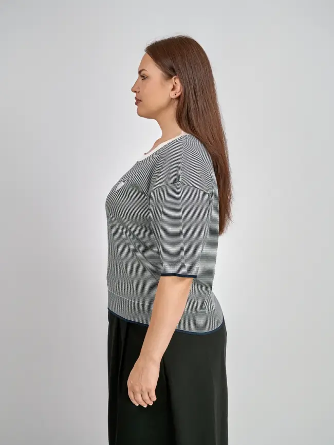 Джемпер облегченный ЭттоПлюс 25415 размер 48-54 фото 14