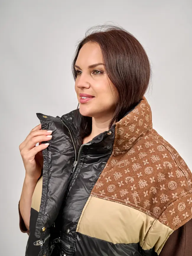 Жилет на двух молниях 1219 Размер 48-58 фото 4