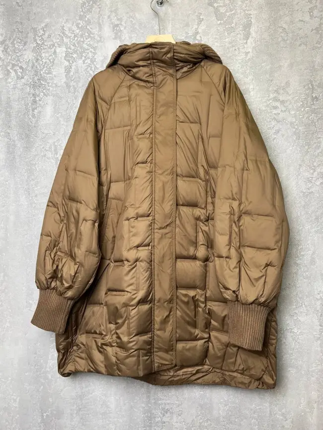 Пальто с вязаным капюшоном №2 8893 Размер 50-56 фото 6