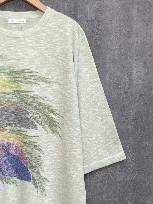 Джемпер облегченный с принтом 1006 Размер 50-58 фото 28