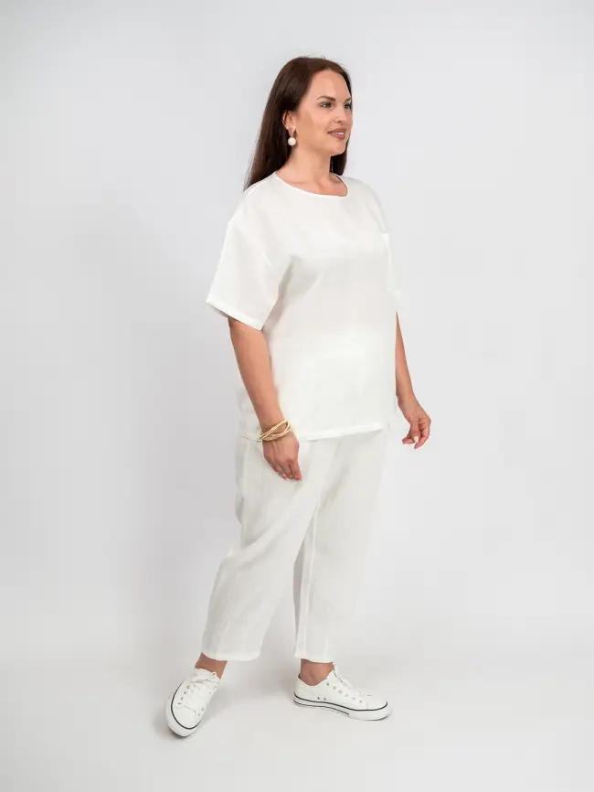 Футболка лен карман 24080 Размер 50-56 фото 4