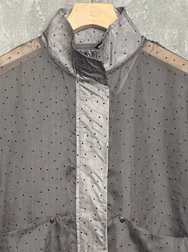 Ветровка-пыльник в горох 6703 Размер 50-58 фото 22