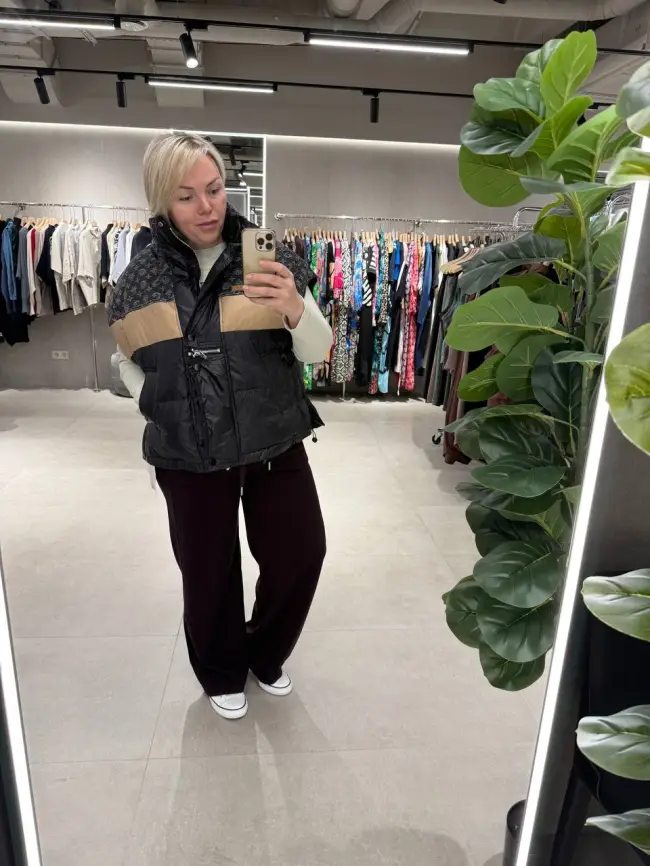 Жилет на двух молниях 1219 Размер 48-58 фото 22