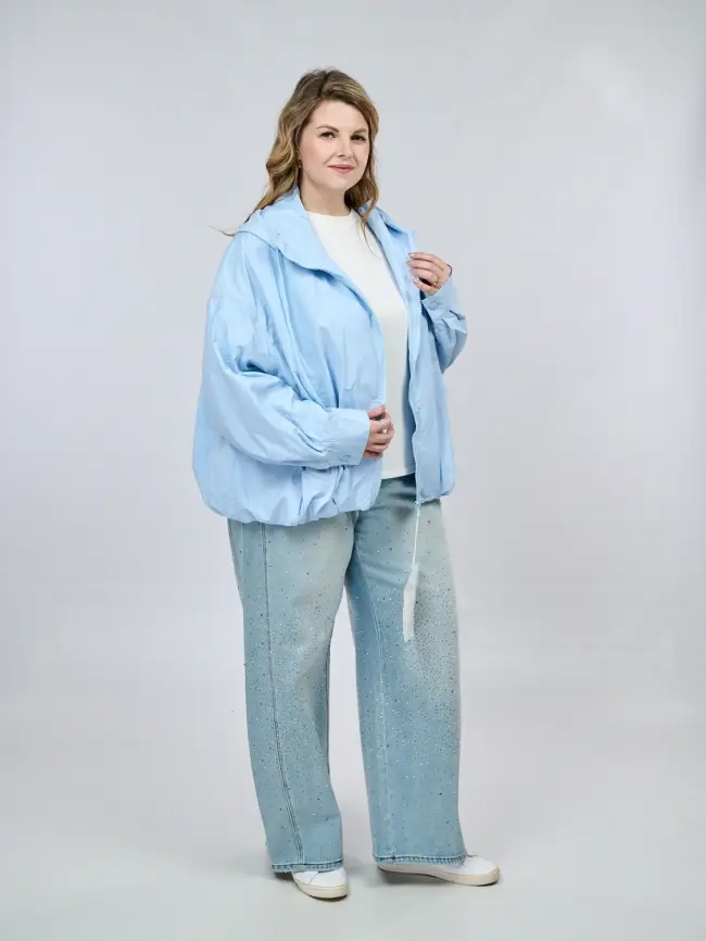 Ветровка облегченная с капюшоном 25185 Размер 52-58 фото 17