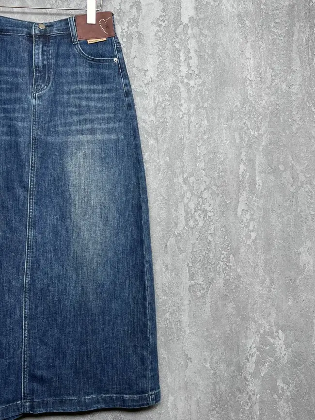 Юбка джинсовая 37305 Размеры 46-56 фото 3