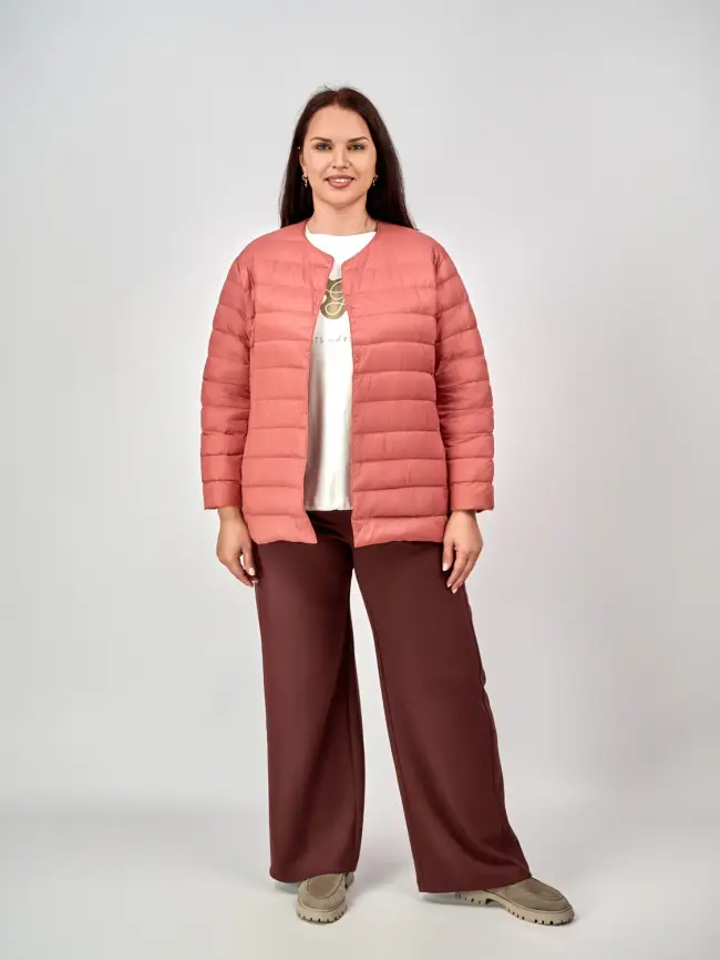 Легкая пуховая куртка 8802 Размер 46-56 фото 54