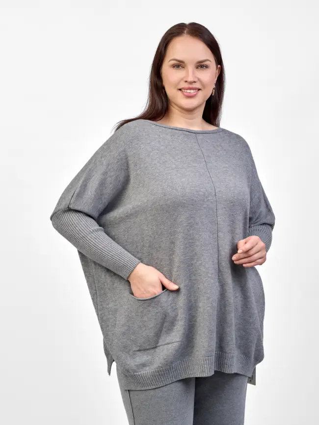 Джемпер 1444 Италия Размер 50-58 фото 6