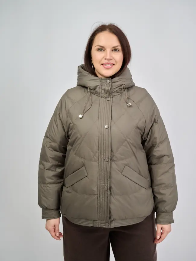 Пуховая куртка ЭттоПлюс 2553 Размер 48-54 фото 180