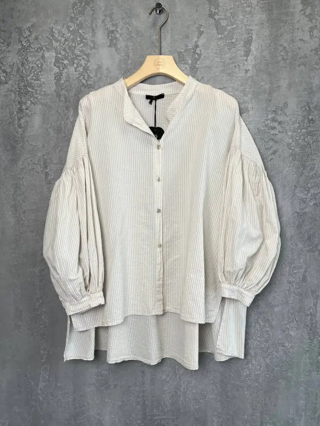 Рубашка фонарик Италия 3160 полоска Размер 52-58 фото 70