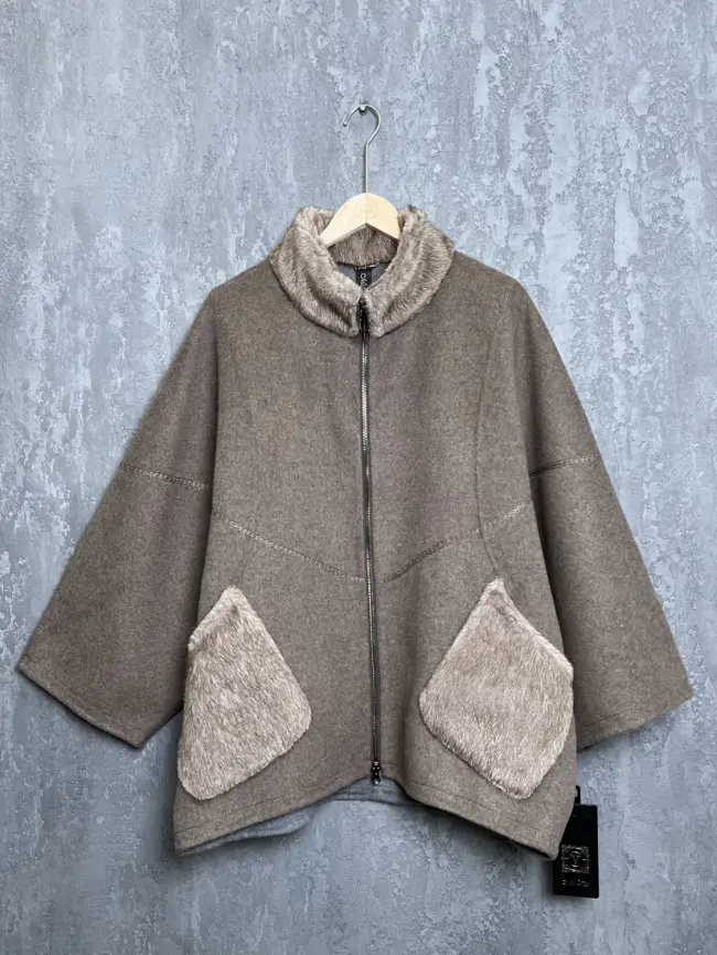 Пальто кашемир 082 Размеры 48-60 фото 9