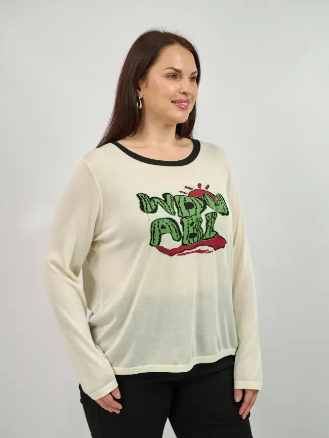 Джемпер с принтом 22717 размер 50- 58 фото 4