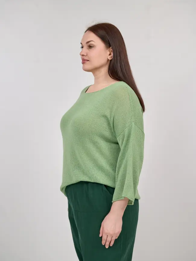 Джемпер облегченный ЭттоПлюс 25107-1 Размер 50-58. фото 48