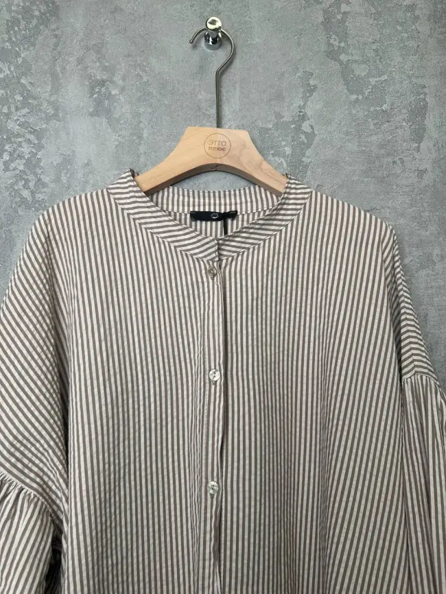 Рубашка фонарик Италия 3160 полоска Размер 52-58 фото 48