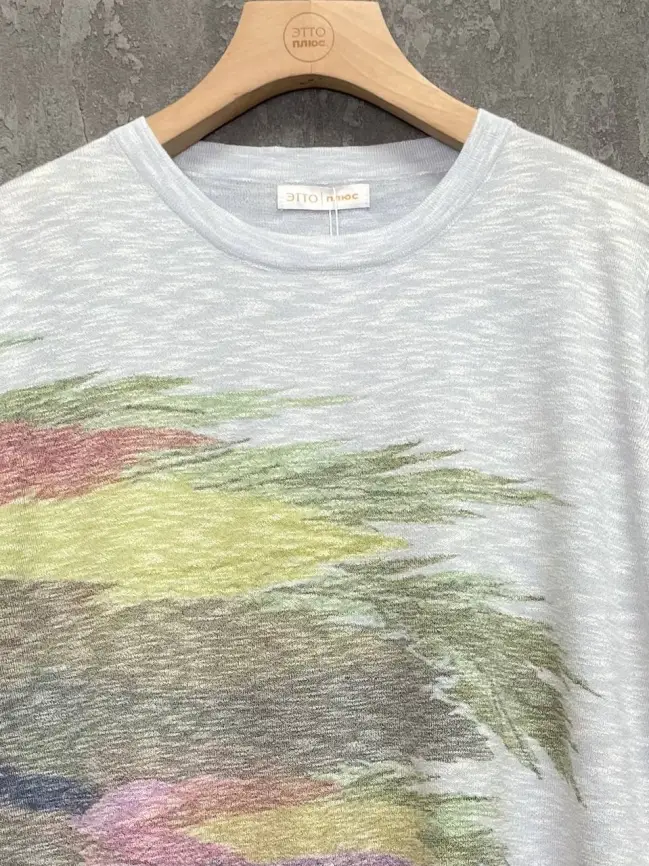 Джемпер облегченный с принтом 1006 Размер 50-58 фото 68