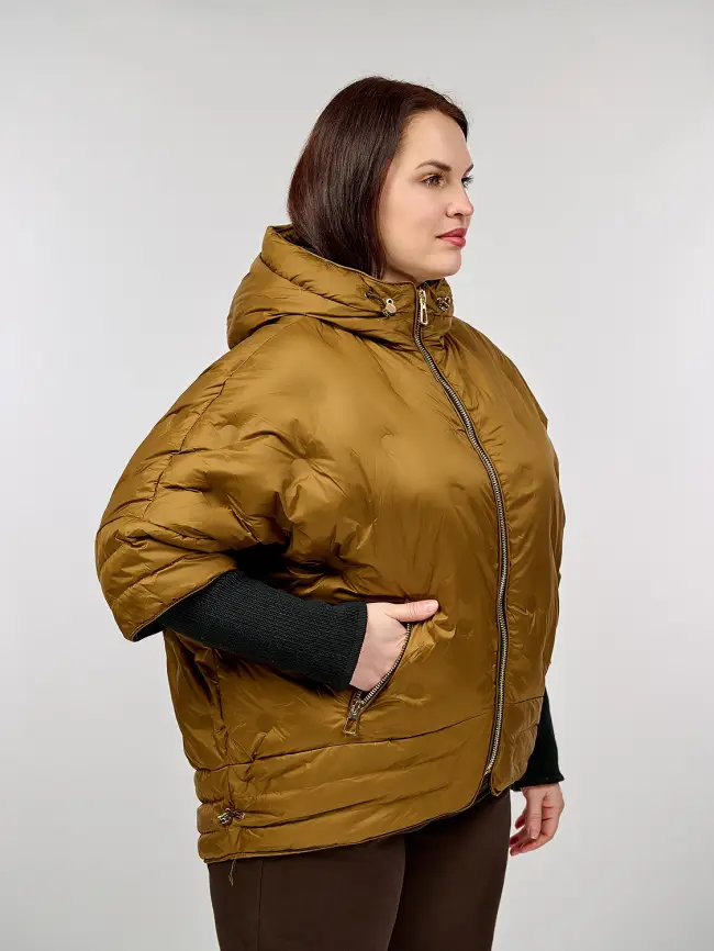 Куртка с трикотажным рукавом 6560 Размер 48-54 фото 22