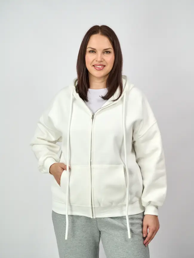 Худи зип оверсайз 505 Размер 50-58 фото 1