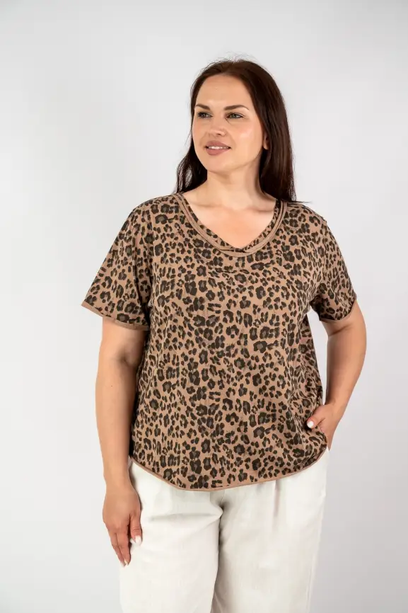 Футболка база ЭттоПлюс 005-1 Размеры 50-58 фото 4