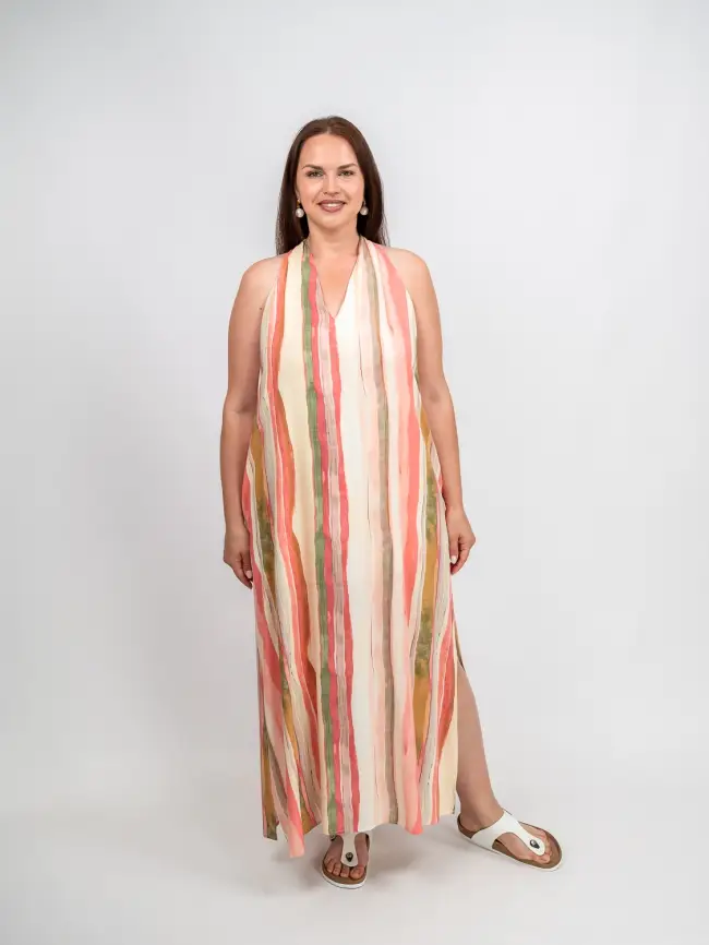 Сарафан в полоску Этто Плюс  0027-1 размер 52- 56 фото 9