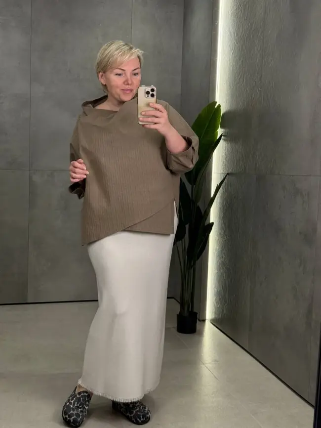 Блуза 33491 ЭттоПлюс Размер 50-58 фото 19