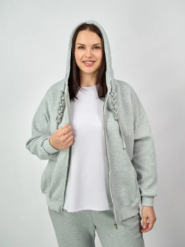 Худи зип оверсайз 505 Размер 50-58 фото 127