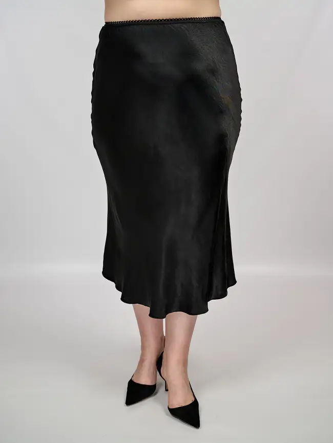 Юбка атлас 9298-1 Размер 48-56 фото 12