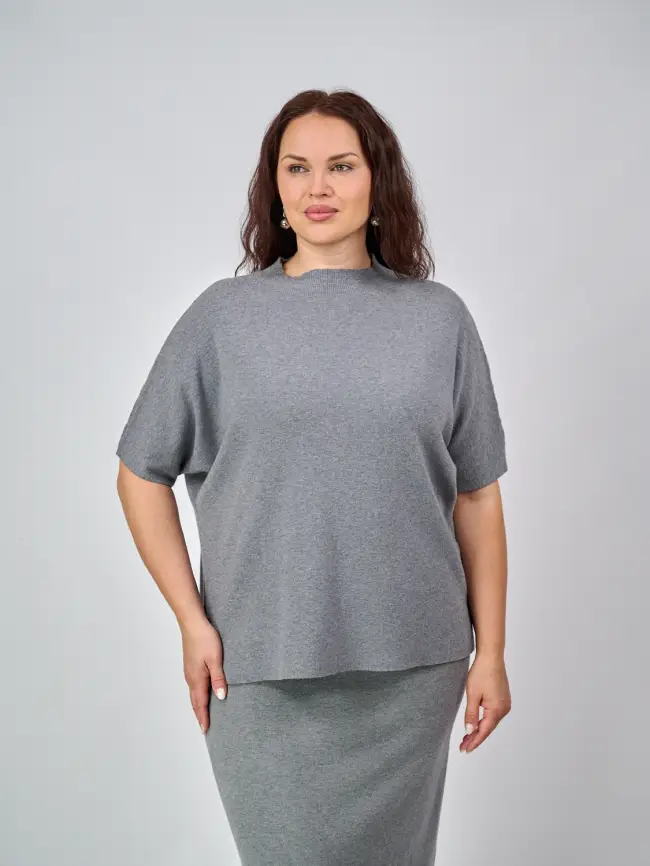 Джемпер короткий рукав ЭттоПлюс 707 Размер 50-58 фото 102